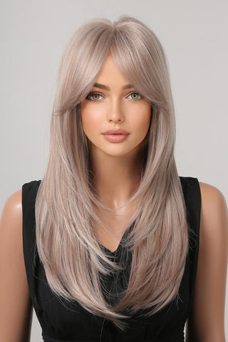 13*1" Full-Machine Wigs Synthetic Long Straight 22" 13*1" Full-Machine Wigs Synthetic Long Straight 22"