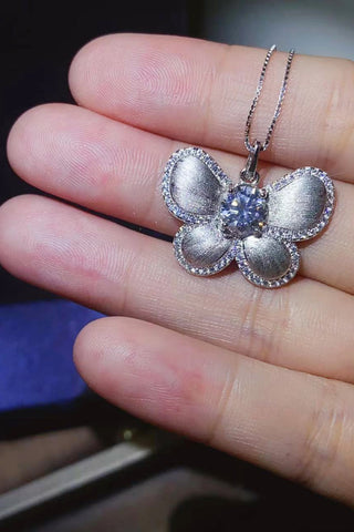 1 Carat Moissanite Butterfly Pendant Necklace 1 Carat Moissanite Butterfly Pendant Necklace