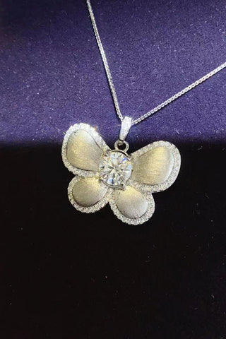 1 Carat Moissanite Butterfly Pendant Necklace 1 Carat Moissanite Butterfly Pendant Necklace