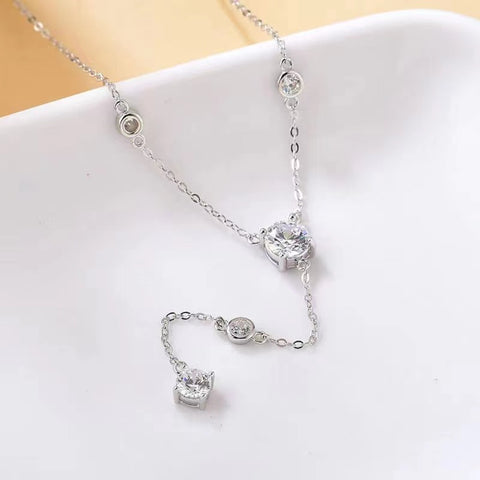 1.5 Carat Moissanite 925 Sterling Silver Necklace 1.5 Carat Moissanite 925 Sterling Silver Necklace