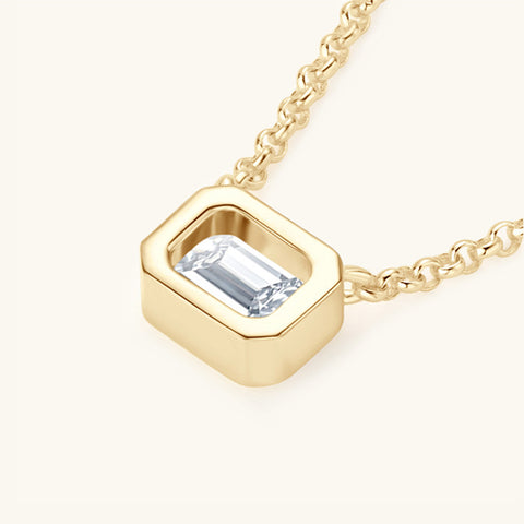 1 Carat Moissanite 925 Sterling Silver Pendant Necklace 1 Carat Moissanite 925 Sterling Silver Pendant Necklace