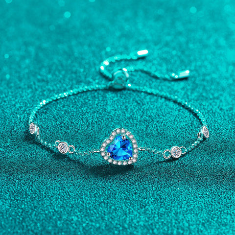 1 Carat Moissanite 925 Sterling Silver Bracelet 1 Carat Moissanite 925 Sterling Silver Bracelet