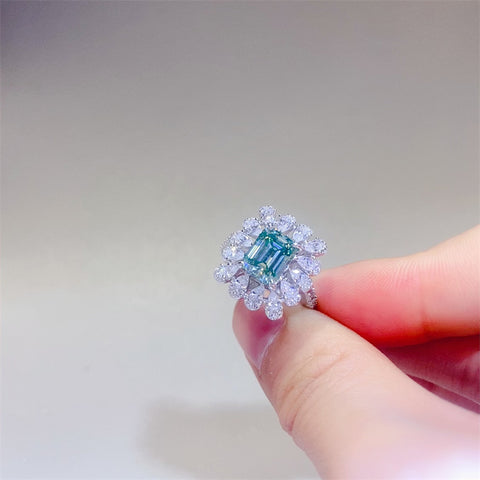 1 Carat Moissanite 925 Sterling Silver Ring 1 Carat Moissanite 925 Sterling Silver Ring