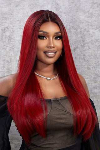 13*2" Lace Front Wigs Synthetic Straight 26" 150% Density 13*2" Lace Front Wigs Synthetic Straight 26" 150% Density