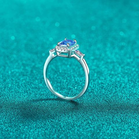 1 Carat Moissanite 925 Sterling Silver Ring 1 Carat Moissanite 925 Sterling Silver Ring