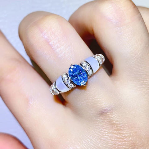 1 Carat Moissanite 925 Sterling Silver Ring 1 Carat Moissanite 925 Sterling Silver Ring