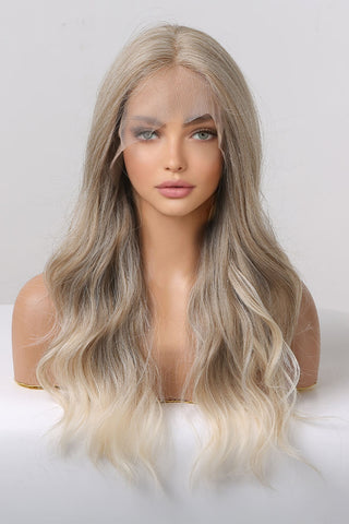 13*2" Lace Front Wigs Synthetic Long Wave 24" 150% Density in Medium Blonde Highlights 13*2" Lace Front Wigs Synthetic Long Wave 24" 150% Density in Medium Blonde Highlights