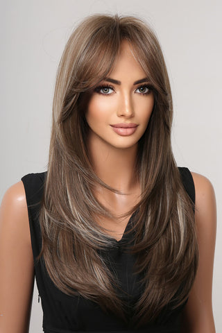 13*1" Full-Machine Wigs Synthetic Long Straight 22" 13*1" Full-Machine Wigs Synthetic Long Straight 22"