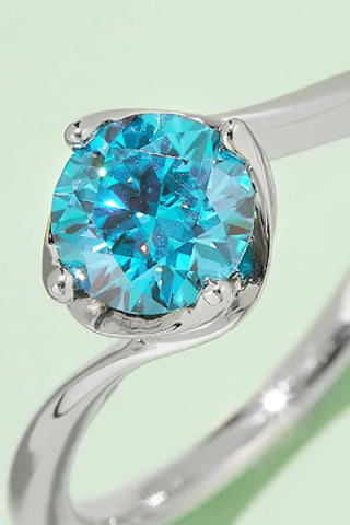 1 Carat Moissanite 925 Sterling Silver Solitaire Ring 1 Carat Moissanite 925 Sterling Silver Solitaire Ring