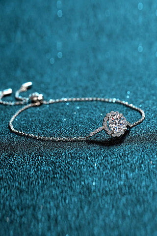 1 Carat Moissanite Chain Bracelet 1 Carat Moissanite Chain Bracelet