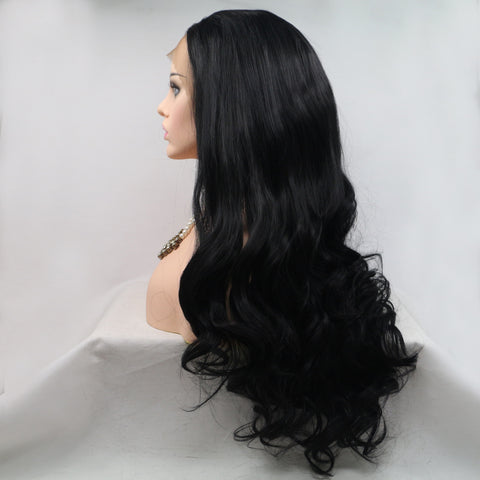13*3" Lace Front Wigs Synthetic Long Wavy 24" 130% Density 13*3" Lace Front Wigs Synthetic Long Wavy 24" 130% Density