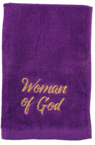 Towel-Pastor-Woman Of God-Purple w/Gold Towel-Pastor-Woman Of God-Purple w/Gold