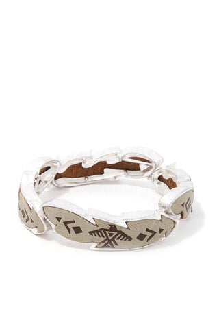 Aztec Stamped Stretch Bracelet Aztec Stamped Stretch Bracelet