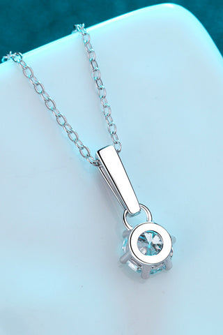 1 Carat Moissanite 925 Sterling Silver Chain-Link Necklace 1 Carat Moissanite 925 Sterling Silver Chain-Link Necklace