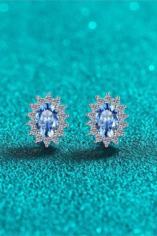 1 Carat Moissanite 925 Sterling Silver Stud Earrings 1 Carat Moissanite 925 Sterling Silver Stud Earrings