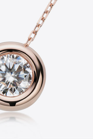 1 Carat Moissanite Pendant 925 Sterling Silver Necklace 1 Carat Moissanite Pendant 925 Sterling Silver Necklace