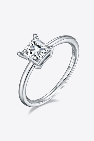 1 Carat Moissanite 925 Sterling Silver Solitaire Ring 1 Carat Moissanite 925 Sterling Silver Solitaire Ring
