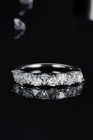 1 Carat Moissanite 925 Sterling Silver Half-Eternity Ring 1 Carat Moissanite 925 Sterling Silver Half-Eternity Ring