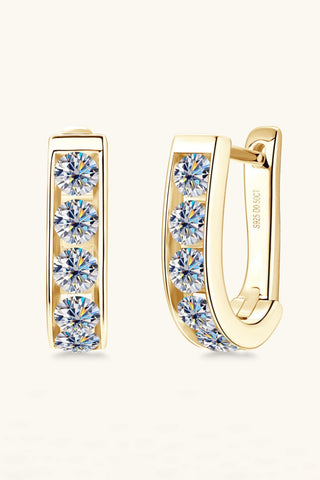 1 Carat Moissanite 925 Sterling Silver Earrings 1 Carat Moissanite 925 Sterling Silver Earrings