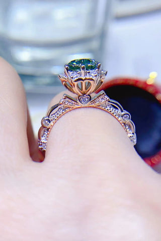 1 Carat Moissanite 925 Sterling Silver Ring 1 Carat Moissanite 925 Sterling Silver Ring