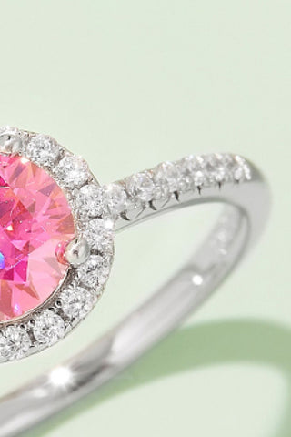 1 Carat Moissanite 925 Sterling Silver Halo Ring 1 Carat Moissanite 925 Sterling Silver Halo Ring