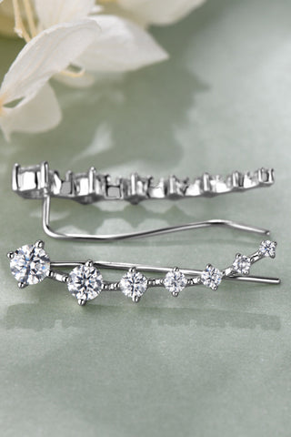 1.9 Carat Moissanite 925 Sterling Silver Earrings 1.9 Carat Moissanite 925 Sterling Silver Earrings