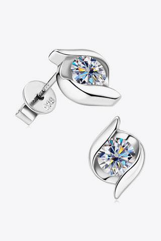 1 Carat Moissanite 925 Sterling Silver Stud Earrings 1 Carat Moissanite 925 Sterling Silver Stud Earrings