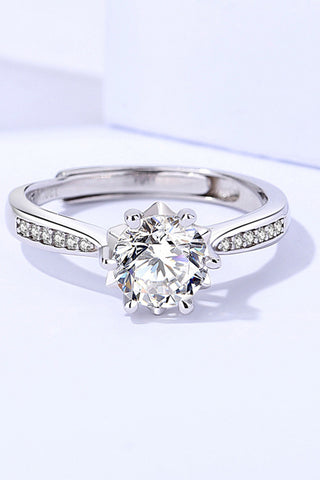 1 Carat Moissanite Adjustable 6-Prong Ring 1 Carat Moissanite Adjustable 6-Prong Ring