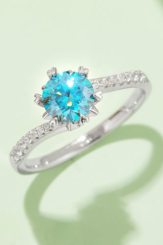 1 Carat Moissanite 925 Sterling Silver Ring 1 Carat Moissanite 925 Sterling Silver Ring
