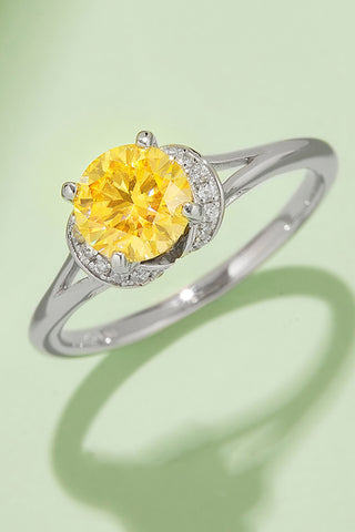 1 Carat Moissanite 4-Prong 925 Sterling Silver Ring 1 Carat Moissanite 4-Prong 925 Sterling Silver Ring