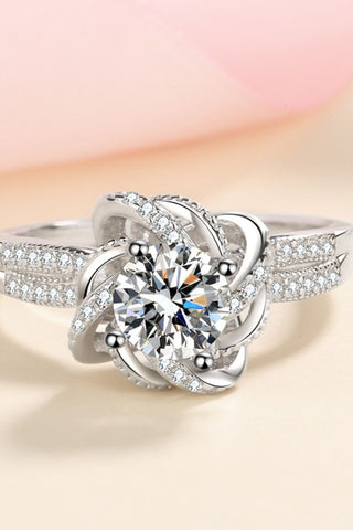1 Carat Moissanite 925 Sterling Silver Ring 1 Carat Moissanite 925 Sterling Silver Ring