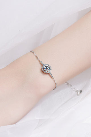 1 Carat Moissanite Chain Bracelet 1 Carat Moissanite Chain Bracelet