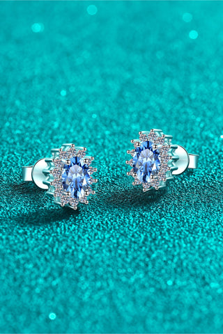1 Carat Moissanite 925 Sterling Silver Stud Earrings 1 Carat Moissanite 925 Sterling Silver Stud Earrings