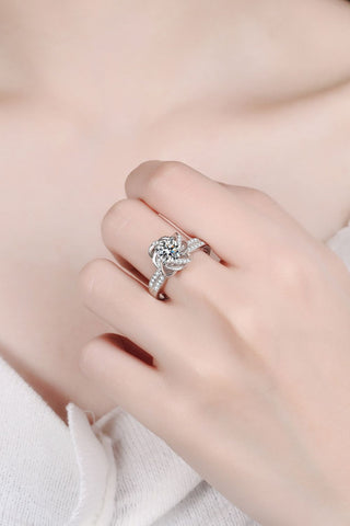 1 Carat Moissanite 925 Sterling Silver Ring 1 Carat Moissanite 925 Sterling Silver Ring