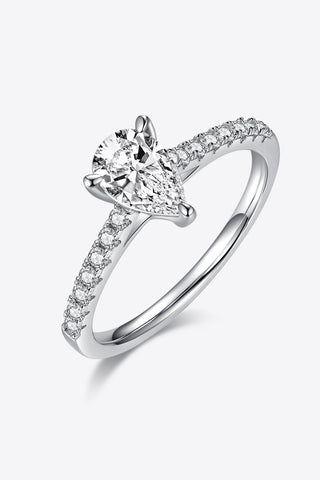 1 Carat Moissanite 925 Sterling Silver Side Stone Ring 1 Carat Moissanite 925 Sterling Silver Side Stone Ring