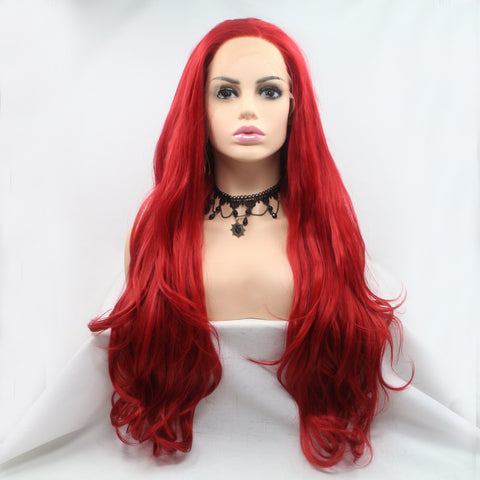 13*3" Lace Front Wigs Synthetic Long Wavy 24" 130% Density 13*3" Lace Front Wigs Synthetic Long Wavy 24" 130% Density