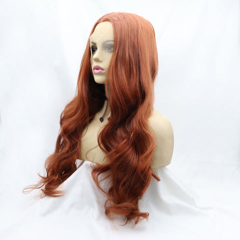 13*3" Lace Front Wigs Synthetic Long Wavy 24" 130% Density 13*3" Lace Front Wigs Synthetic Long Wavy 24" 130% Density