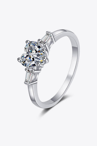 1.2 Carat Moissanite Heart Ring 1.2 Carat Moissanite Heart Ring