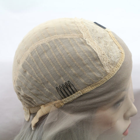 13*3" Lace Front Wigs Synthetic Mid-length Wavy 12" 130% Density 13*3" Lace Front Wigs Synthetic Mid-length Wavy 12" 130% Density