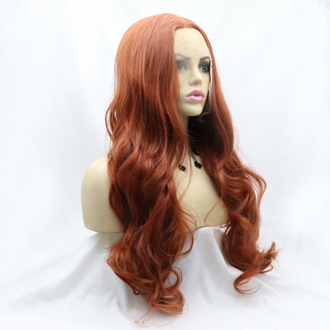 13*3" Lace Front Wigs Synthetic Long Wavy 24" 130% Density 13*3" Lace Front Wigs Synthetic Long Wavy 24" 130% Density