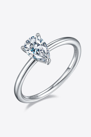 1 Carat Moissanite 925 Sterling Silver Solitaire Ring 1 Carat Moissanite 925 Sterling Silver Solitaire Ring
