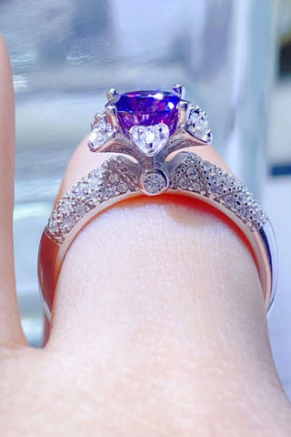 1 Carat Moissanite 925 Sterling Silver Ring 1 Carat Moissanite 925 Sterling Silver Ring