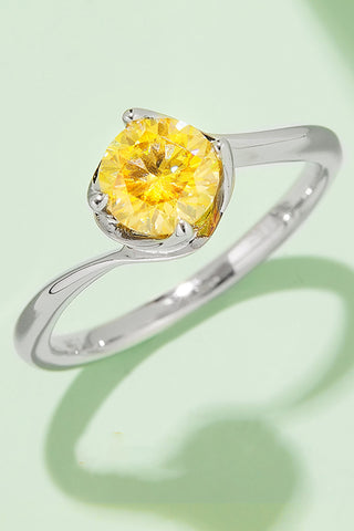 1 Carat Moissanite 925 Sterling Silver Solitaire Ring 1 Carat Moissanite 925 Sterling Silver Solitaire Ring