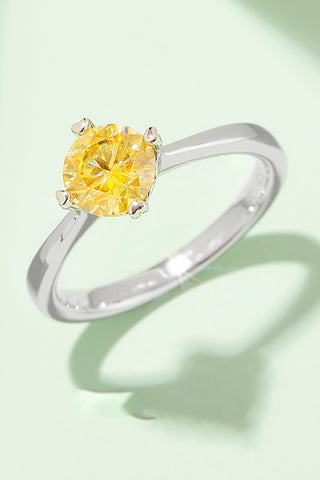 1 Carat Moissanite 925 Sterling Silver Solitaire Ring 1 Carat Moissanite 925 Sterling Silver Solitaire Ring