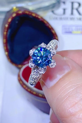 1 Carat Moissanite 925 Sterling Silver Ring 1 Carat Moissanite 925 Sterling Silver Ring