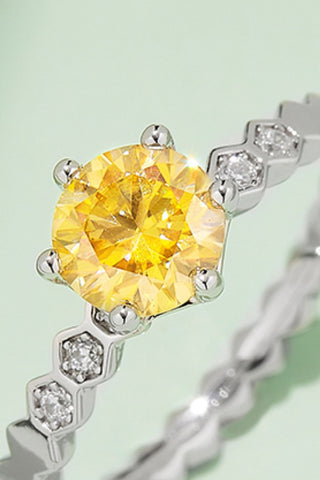 1 Carat Moissanite 6-Prong 925 Sterling Silver Ring 1 Carat Moissanite 6-Prong 925 Sterling Silver Ring