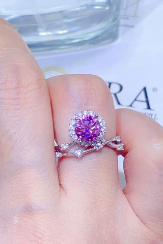 1 Carat Moissanite 925 Sterling Silver Ring 1 Carat Moissanite 925 Sterling Silver Ring