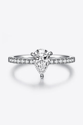 1 Carat Moissanite 925 Sterling Silver Side Stone Ring 1 Carat Moissanite 925 Sterling Silver Side Stone Ring