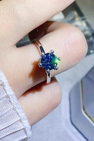 1 Carat Moissanite 6-Prong Solitaire Ring 1 Carat Moissanite 6-Prong Solitaire Ring