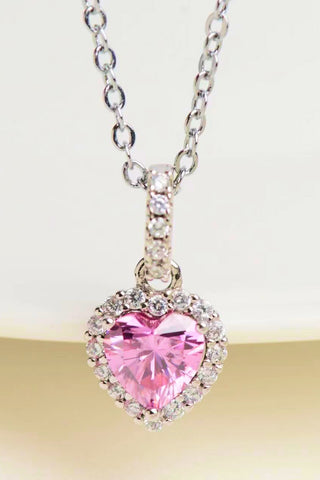 1 Carat Moissanite Heart Pendant Necklace 1 Carat Moissanite Heart Pendant Necklace
